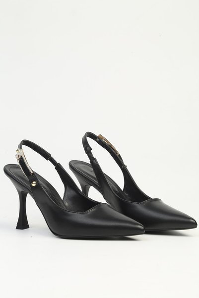 Pierre Cardin حذاء نسائي أسود حذاء بكعب PC-55514