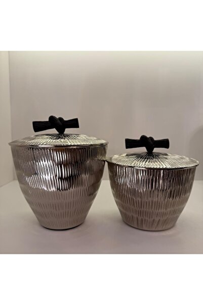 Dekordan House Silver 2-Piece Box with Lid