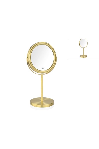 Midas Furniture مرآة معدنية 25×6×40 سم ذهبية اللون