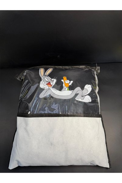 724 AUTO Sevimli Tavşan BugsBunny'li Oto Servis Kılıfı - Yumuşak Penye Kumaş ...