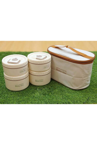 OEM Σετ 4 δοχείων με καπάκι μεταφοράς, 440 + 440 + 600 + 600 ml, εσωτερικό απ...