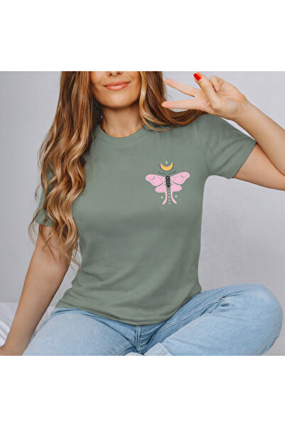 Kartier Tricou Dama Verde Salvie Stay magic