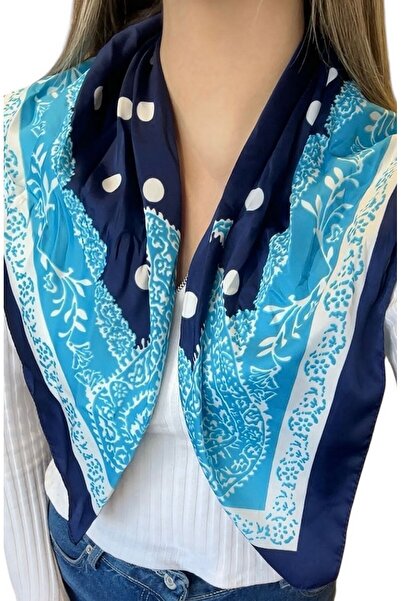 BYYEŞO cu buline li Eșarfă cu detalii maro