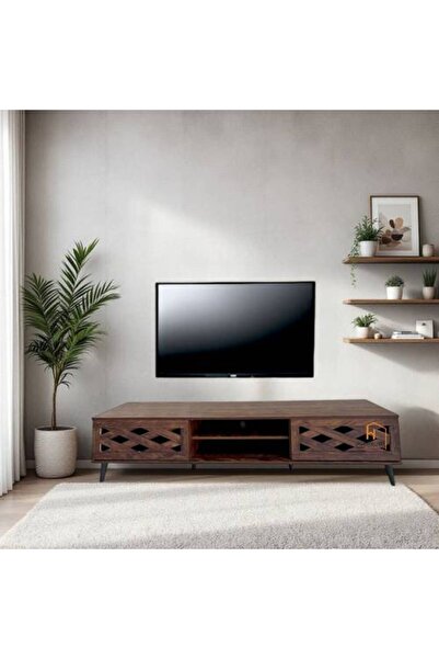 Al Saadah Home TV Unit - 160×40×50cm - Brown