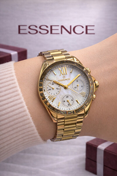 Essence KADIN KOL SAATİ 22 AYAR ALTIN KAPLAMA 5 ATM SU GEÇİRMEZ 2 YIL ARIKAN ...