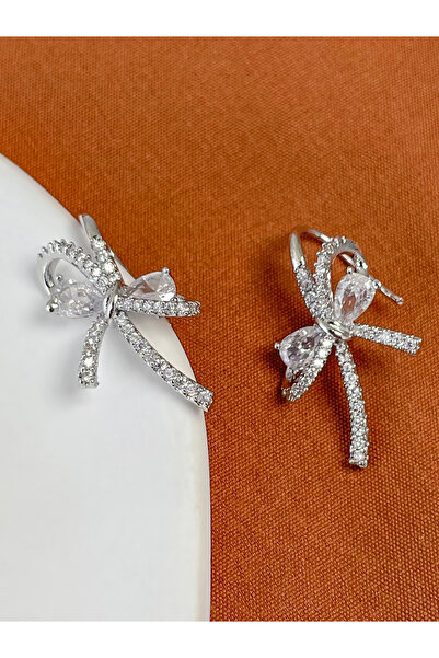 Take Two By Styli Embellished Bow Earrings