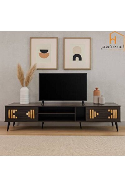 Al Saadah Home Television Unit - 200×40×45 cm - Brown