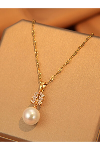 Take Two By Styli Embellished Faux Pearl Necklace