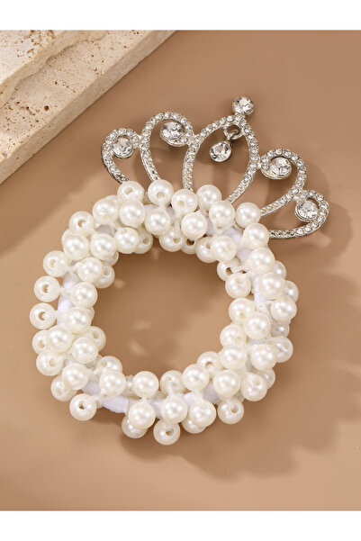 Take Two By Styli Pearl Crown Embellished Hair Ties