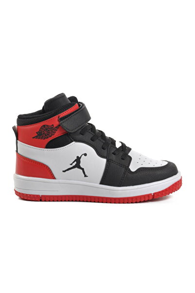 Cool Aspor Black Red Kids Hi Sneaker