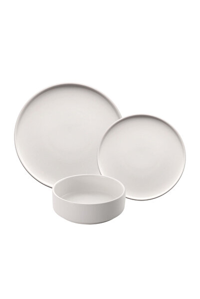 Zass Ceramic dinnerware set 18 pieces ZG-DS 05 White