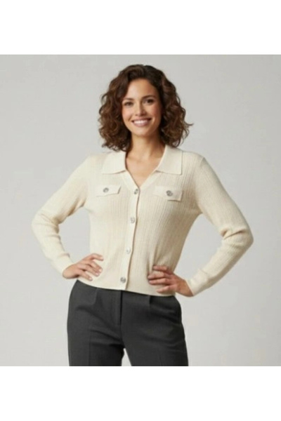 On Fashion V-Neck Cardigan 70911