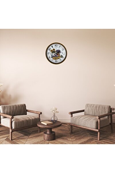 Leyaton Lavande Provence 36 cm Brown Wall Clock Rvryt-Rs345