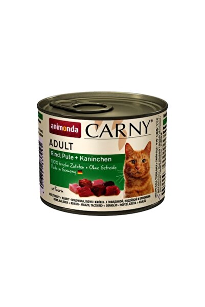 Animonda Hrană umedă Carny pentru pisici adulte, vită, curcan și iepure, 6 bu...