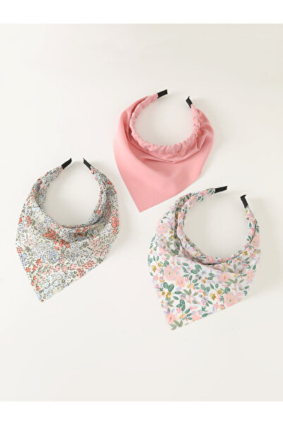 Take Two By Styli عبوة من 3 قطع - ربطة رأس مطبوع بنقوش زهور