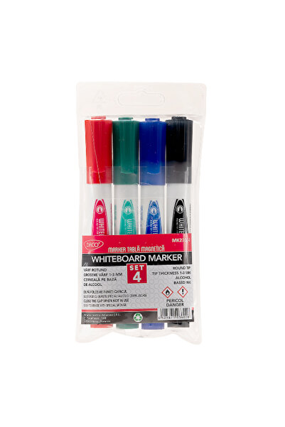 daço DACO 4-piece magnetic whiteboard marker set