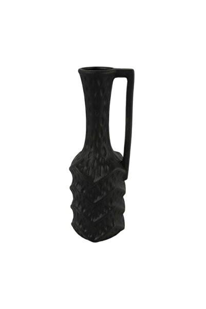 Countryfield Black ceramic vase, 28cm