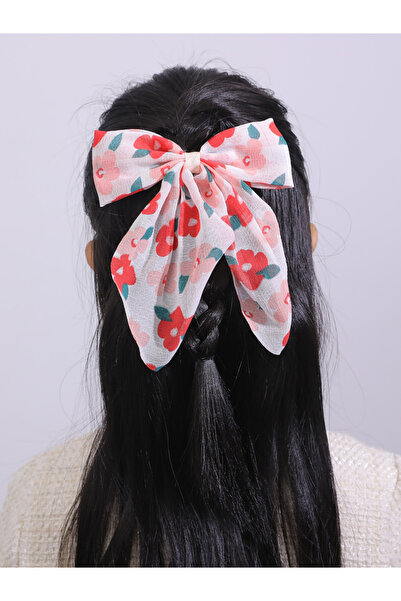 Take Two By Styli Pack of 3 - Floral Print Bow Hair Clips