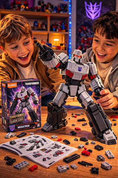 Cici Oyuncak BLOKEES Transformers Classic Class Megatron Model Kit DIY Led Iş...