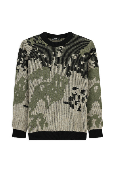 Kiğılı guler rotund supradimensionat Extra confortabil croială cu model Pulov...