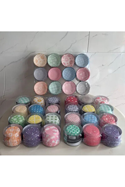 Perağ Renkli Kağıt Muffin Kabı 100'lü