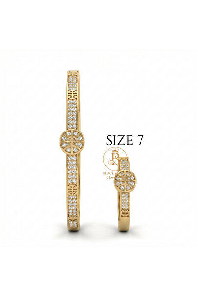 Black Season One-piece round bracelet set (free size) + ring (size 7)