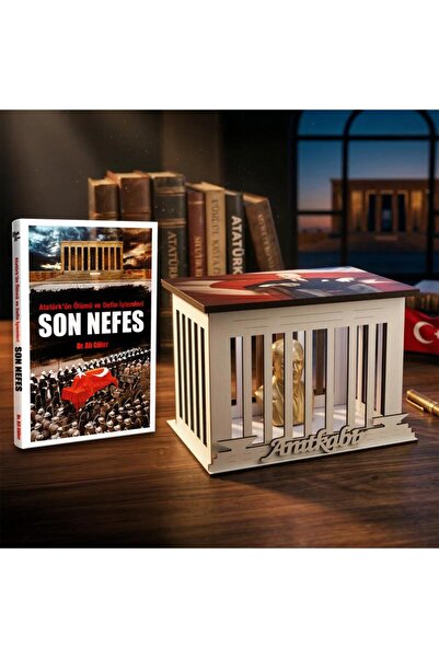 Halk Kitabevi Son Nefes ve Atatürk Büstlü Ahşap Anıtkabir Işıklı Maket