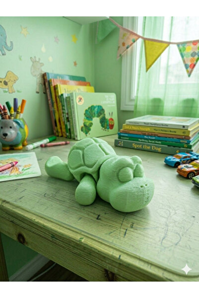 223D TASARIM Kaplumbağa telefon tutucu - Dekoratif obje - Masa süsü