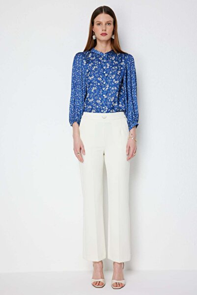 Ekol Metal-Accented Pipe Leg Trousers