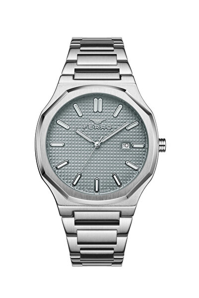 FERRO Silver Steel Cord Men's Wristwatch Fm40151A-A4