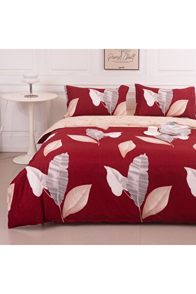 OEMN 4 Pieces Satin Cotton Bed Linen Set