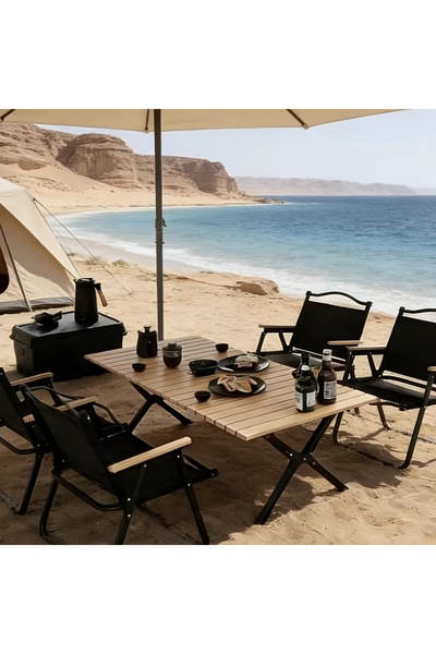 Bleco Outdoor Folding Picnic Table, Portable Picnic Table, Folding Picnic Table