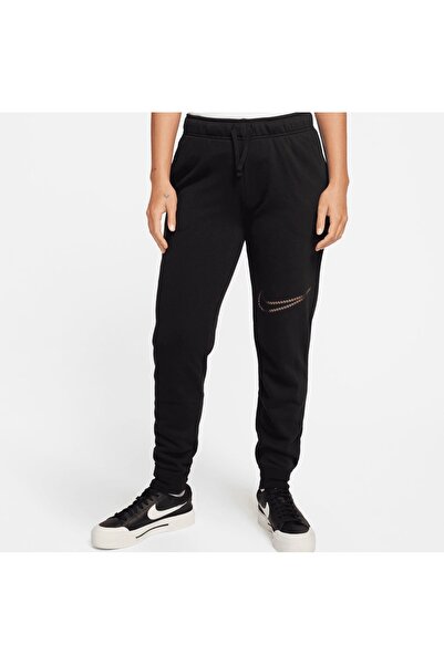 Nike Sportswear Club Fleece Shine Women's Black Sweatpants