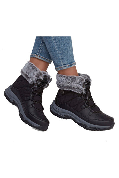 SKECHERS Ghete de iarnă pentru femei, negre, mărimea 37,5