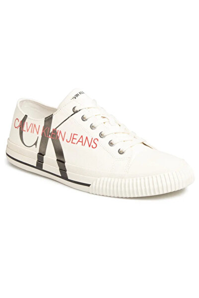 Calvin Klein Men's sneakers - Ivano - size 44 - White Textile - lightweight b...