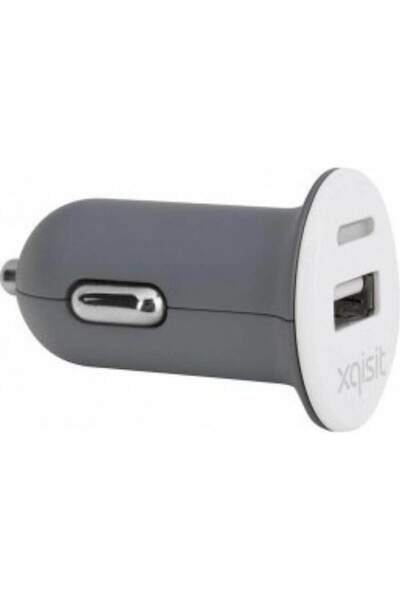 Xqisit Încărcător auto USB 2.1 A, Gri