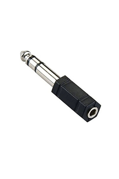 chester 6.35 mm Erkek to 3.5 mm Dişi Jak Adaptörü - Büyük Jakı Küçük Jaka Çev...