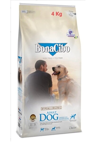 BonaCibo AduLt Dog TavukLu BaLıkLı Yetişkin Köpek 4 Kg