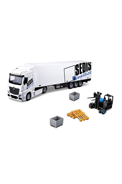BBURAGO 18&minus;31471 Macheta auto Fura Mercedes&minus;Benz Actros cu stivui...
