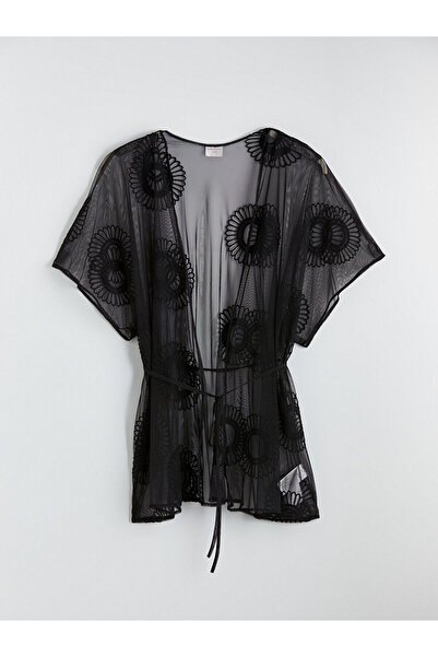 LC Waikiki Özmarka Νέα Σεζόν Γιακάς σάλι Δαντέλα Με κέντημα Γυναικείο φόρεμα ...