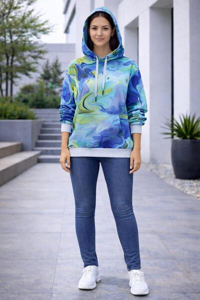 ALEXANDERGARDI Abstract Patterned Oversized Hoodie