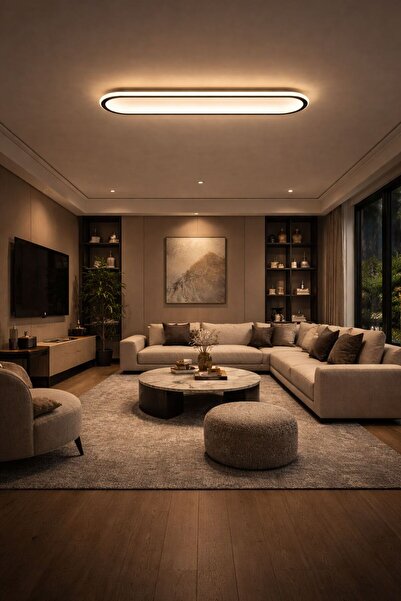 Mikro Aydınlatma Tavan Aydınlatma Ev ofis giyinme odası Modern Led Oval Avize...