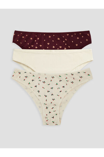 LC Waikiki Özmarka Νέα Σεζόν με τύπωμα Brazilian σλιπ Τριπλό Πακέτο