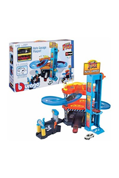 BBURAGO 18&minus;30361 PARKING Playset (3 levels, 2 cars 1:43)