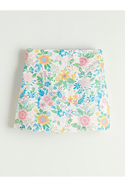 LC Waikiki Özmarka Нова колекция къса пола с флорални мотиви за момичета