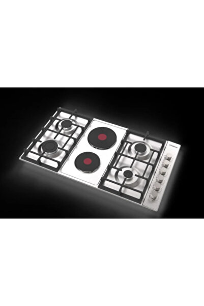 Hyundai Stainless Steel Cooktop 90cm 4 Gas Burners + 2 Electric