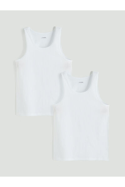 LC Waikiki Özmarka New Season U-Neck Combed Cotton Men's Undershirt