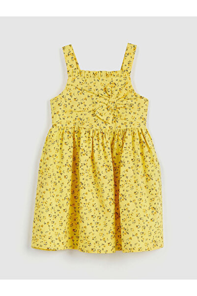 LC Waikiki Rochie pentru fete Ozmarka Noul Sezon decolteu pătrat cu fundă flo...