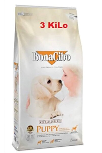 BonaCibo Puppy TavukLu ve BaLıkLı Yavru Köpek Maması 3 Kg