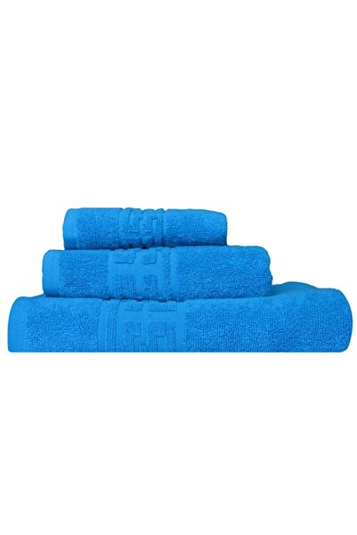 OEMN Set of 3 Towels – 1 Small, 1 Medium, 1 Large, 100% Cotton, 500 g/m², Gre...